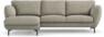 Madison Lux - 2-sits soffa med schäslong vänster - Vit