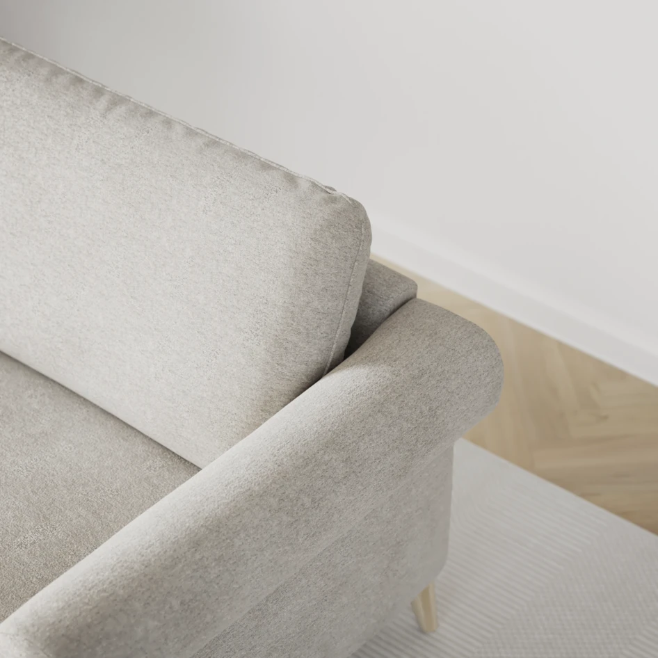 Bridge - 3-sits soffa med divan vänster och schäslong höger - Grå