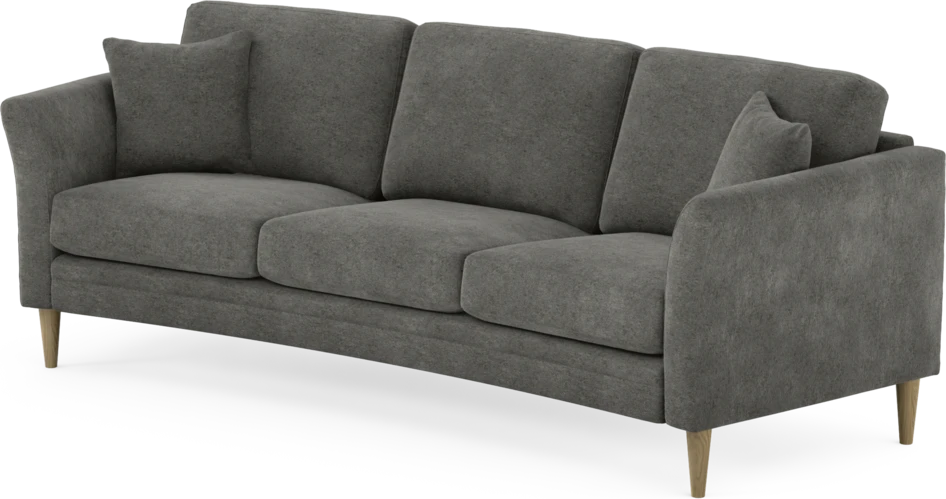 Eden - 3-sits soffa svängd - Grå