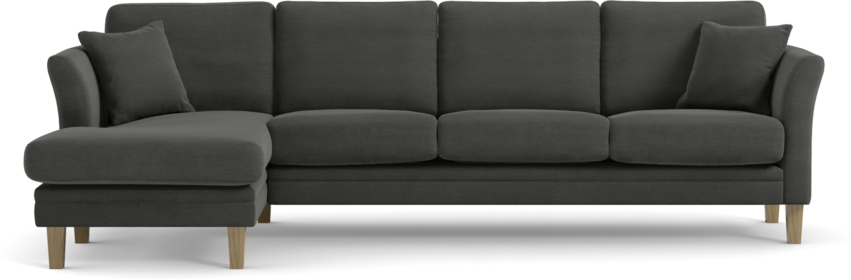 Eden - 3-sits soffa med schäslong - Grå