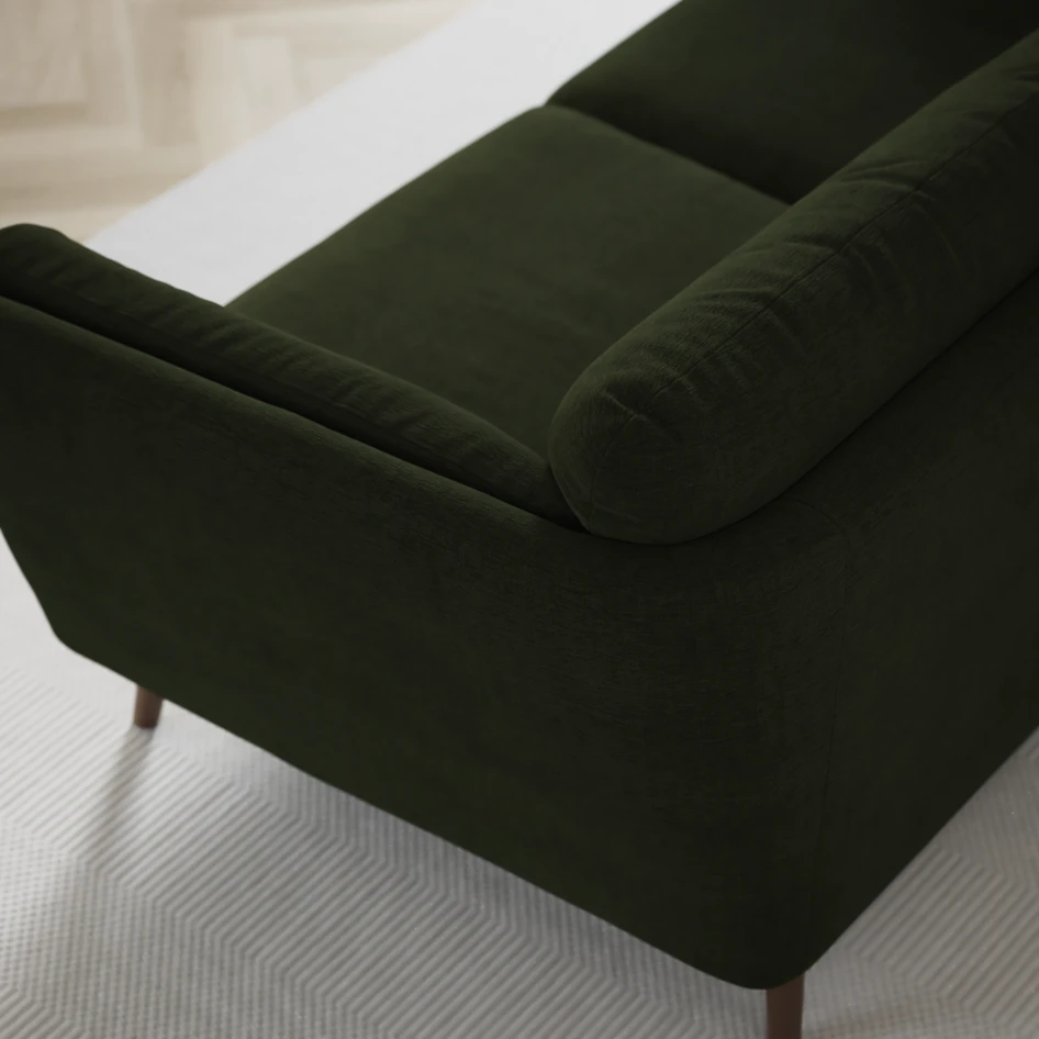 Madison - 2-sits soffa med divan vänster och schäslong höger - Grön