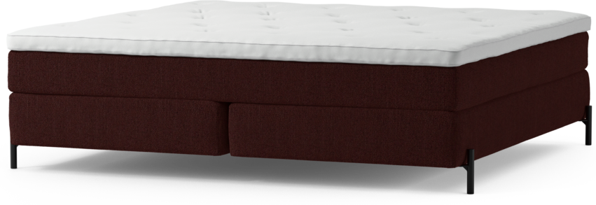 Delux Sense - Kontinentalsäng, dubbelsäng med bäddmadrass och sängben