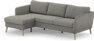 County - 3-sits soffa med flyttbar schäslong - Grå