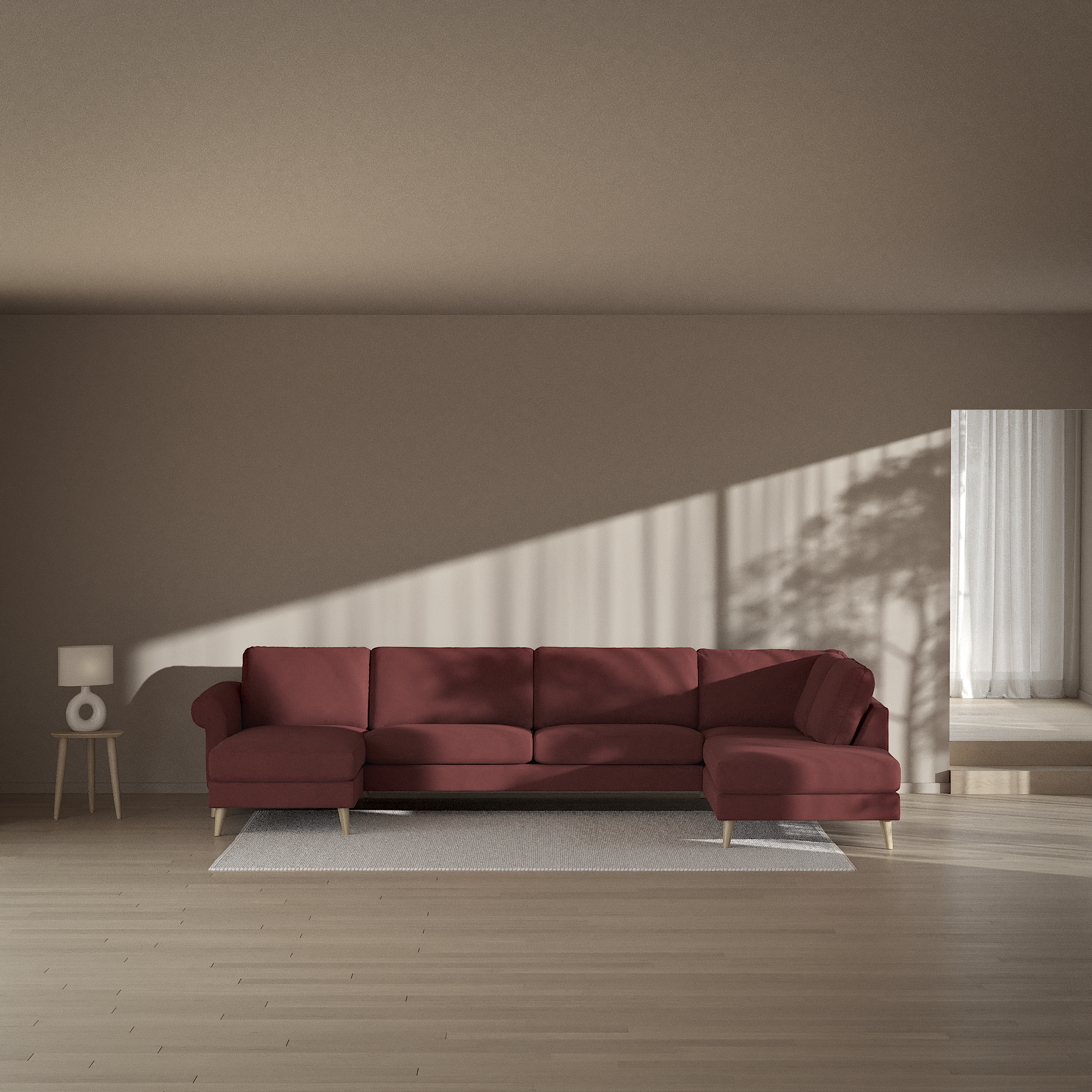 Bridge - 3-sits soffa med schäslong vänster och divan höger - inspiration