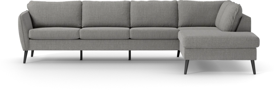 County - 3-sits soffa med divan höger - Grå