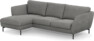Madison Lux - 2-sits soffa med schäslong vänster - Grå