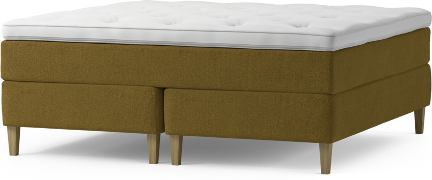 Delux Dream - Kontinentalsäng, dubbelsäng med bäddmadrass och sängben