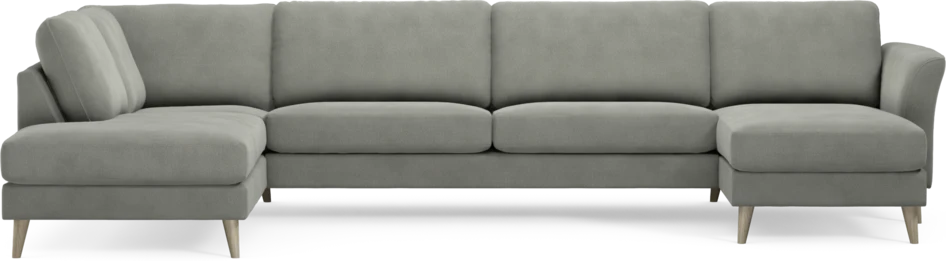 Bridge - 3-sits soffa med divan vänster och schäslong höger - Grå