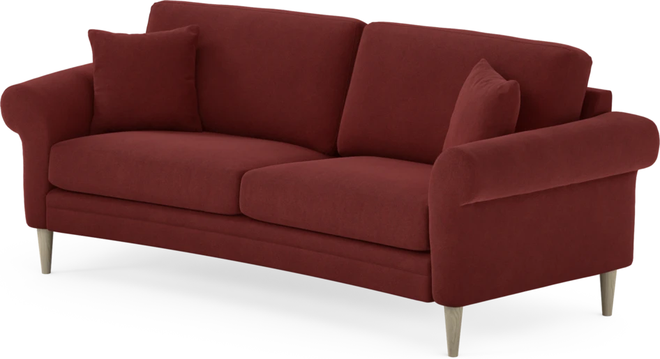 Eden - 2,5-sits soffa svängd - Röd