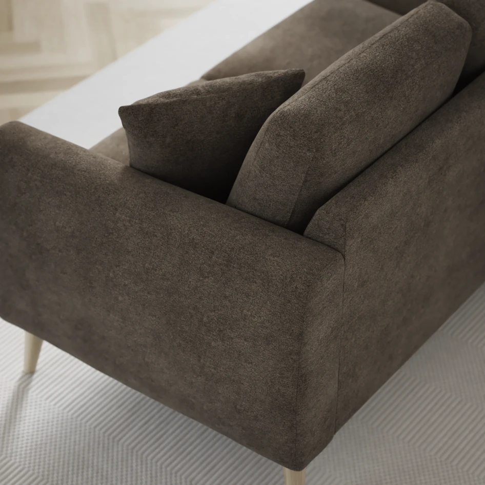 Eden - 3-sits soffa - Brun