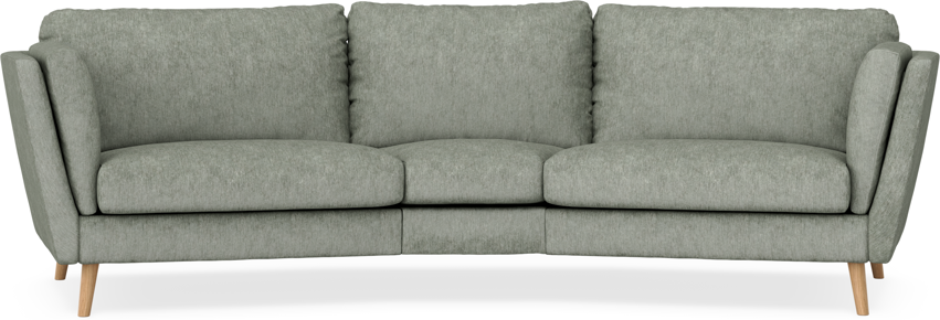 Madison - 3-sits soffa svängd, 90 cm - Turkos