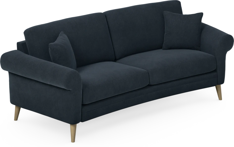 Eden - 2,5-sits soffa svängd - Blå