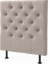 Cape pikerad - Sänggavel, 90-210 cm - Beige