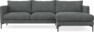 Impression Delux - 3-sits soffa med schäslong höger - Grå
