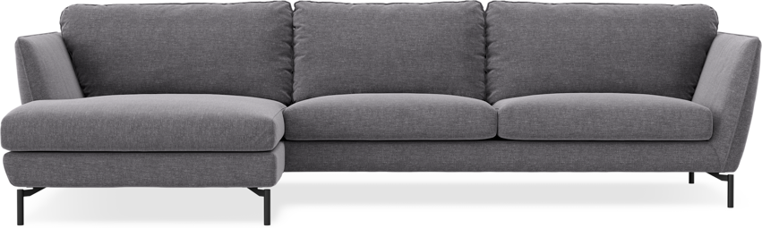 Madison - 3-sits soffa med schäslong vänster - Grå
