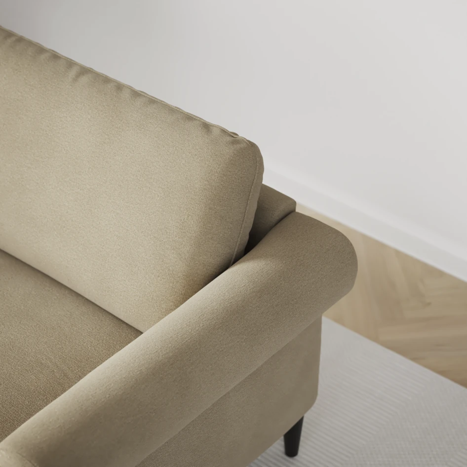 Bridge - 3-sits soffa med schäslong vänster och divan höger - Beige