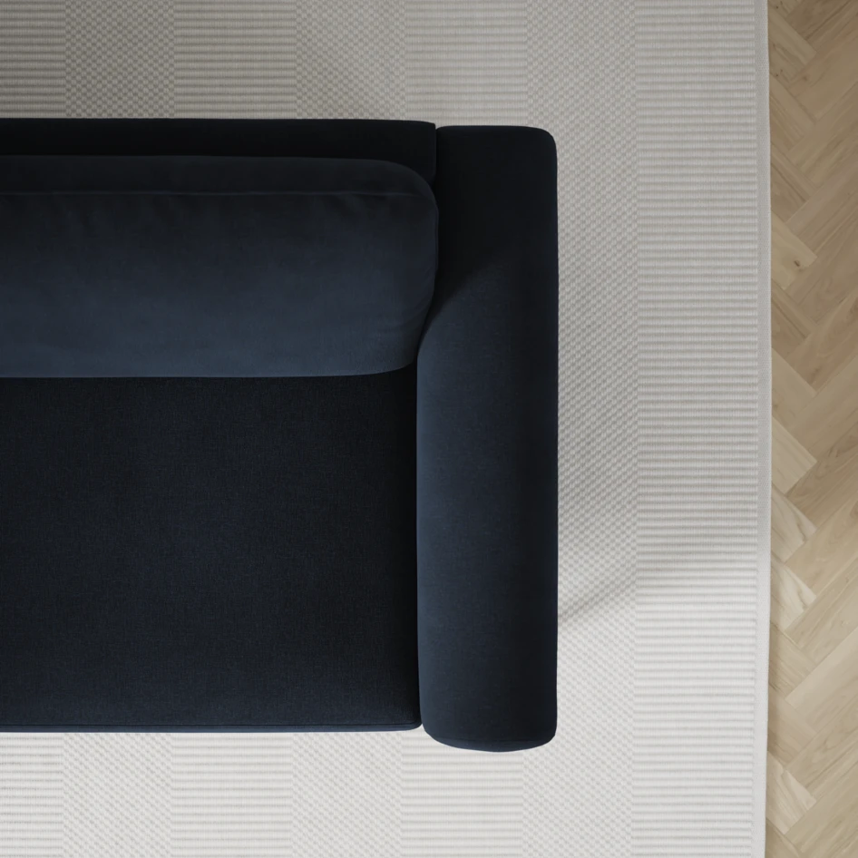 Bridge - Hörnsoffa, 2+3-sits - Blå