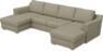 Friday - 2-sits soffa med två schäslonger - Beige