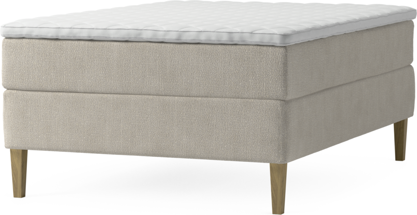 Delux Exclusive - Kontinentalsäng, enkelsäng 140 cm med bäddmadrass och sängben
