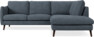 Madison Lux - 2-sits soffa med divan höger - Vit