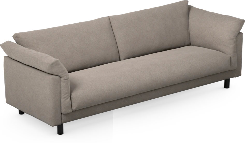 Cherrie - 4-sits soffa, hel dyna, fast klädsel - Beige