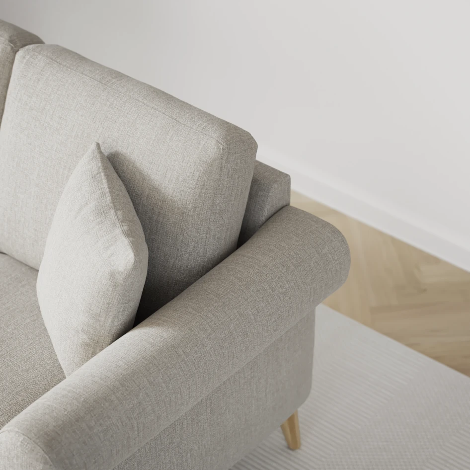 Eden - Hörnsoffa, 2,5+2,5-sits - Grå