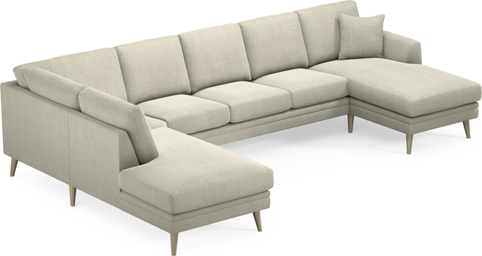 Eden - 3-sits soffa med divan vänster och schäslong höger - Beige