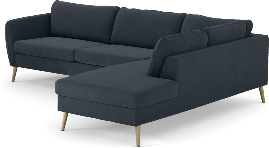 County - 2,5-sits soffa med divan höger - Blå