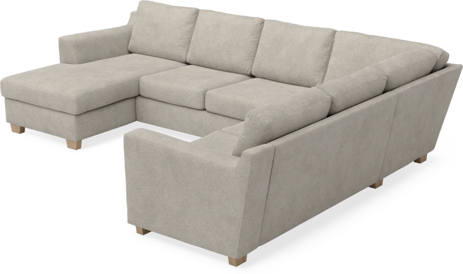 Friday - Hörnsoffa, 3+2-sits med schäslong vänster - Beige