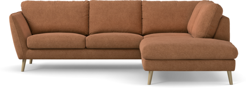 Madison Lux - 2-sits soffa med divan höger - Orange