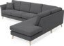 Eden - 3-sits soffa med divan - Grå