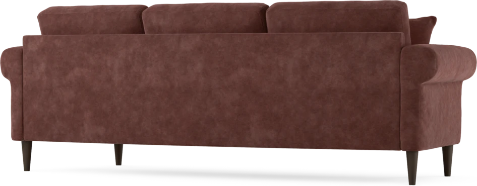 Eden - 3-sits soffa svängd - Röd