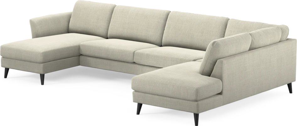 Bridge - 3-sits soffa med schäslong vänster och divan höger - Beige