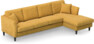 Eden - 3-sits soffa med schäslong - Gul