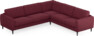 Bridge - Hörnsoffa, 3+2-sits - Röd
