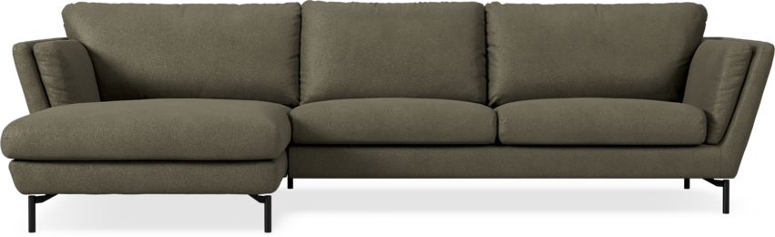 Madison Lux - 3-sits soffa med schäslong vänster - Brun