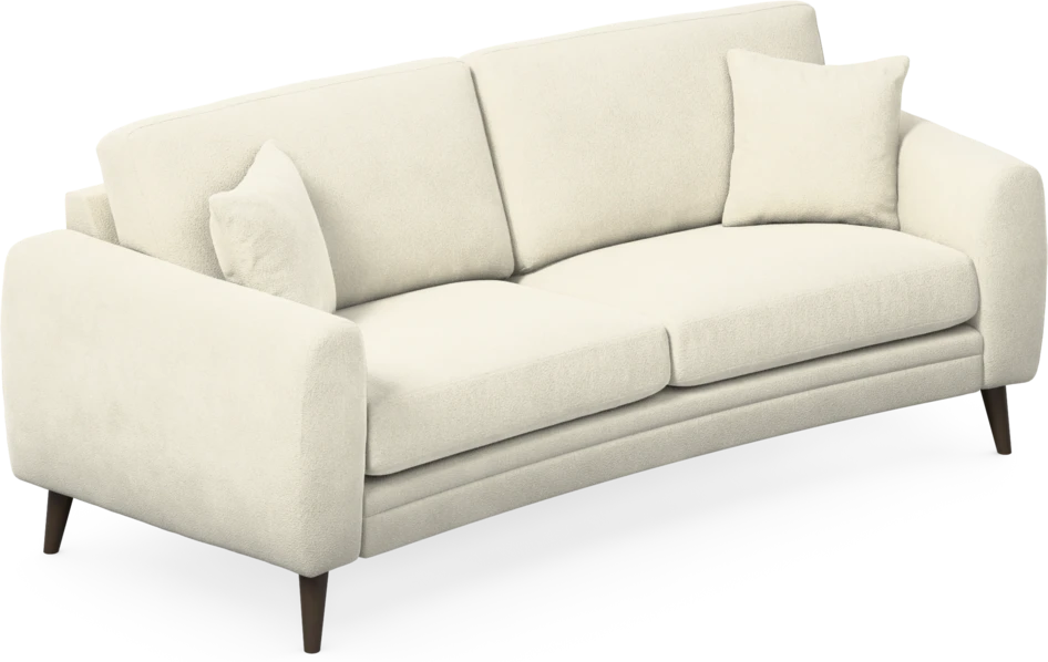 Eden - 2,5-sits soffa svängd - Vit