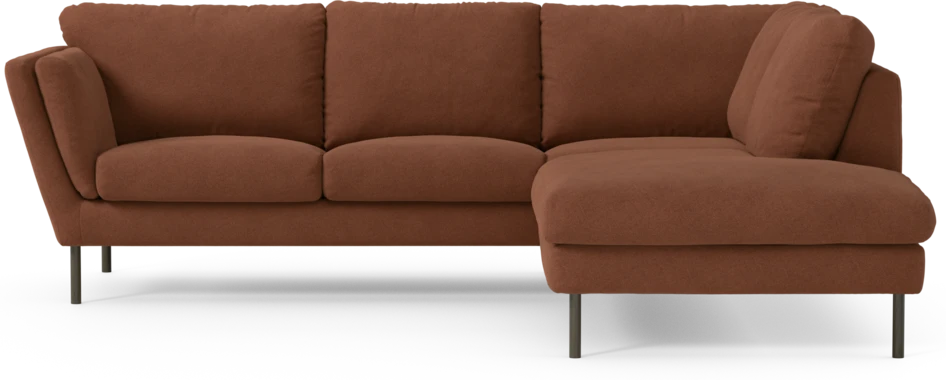 Madison Lux - 2-sits soffa med divan höger - Orange