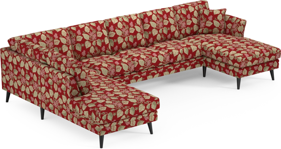 Eden - 3-sits soffa med divan vänster och schäslong höger - Flerfärgad