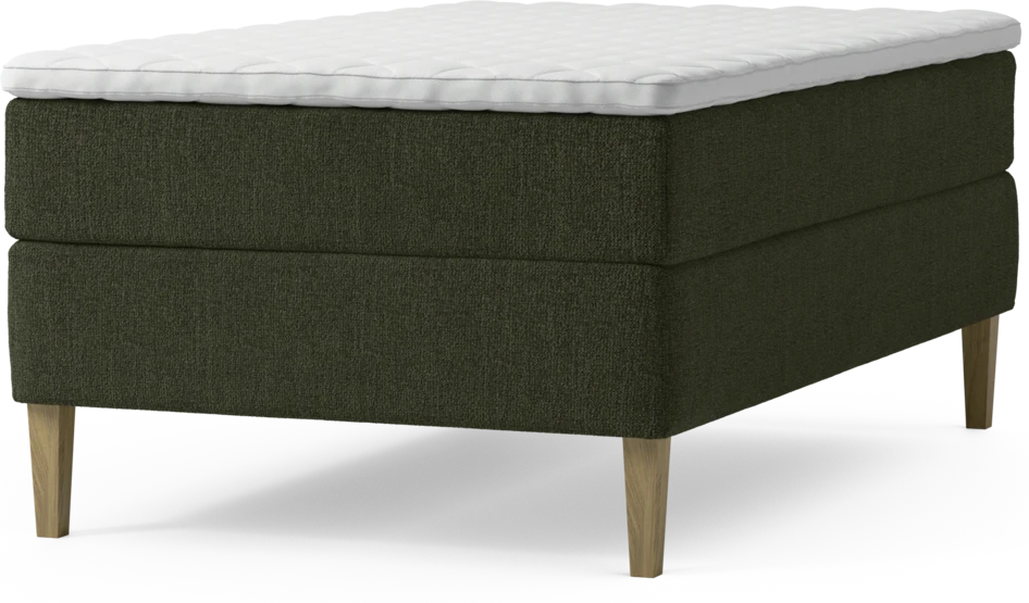 Delux Dream - Kontinentalsäng, enkelsäng 120 cm med bäddmadrass och sängben