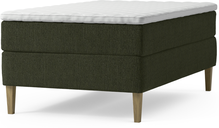 Delux Exclusive - Kontinentalsäng, enkelsäng 120 cm med bäddmadrass och sängben