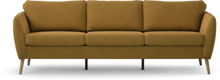 County - 3-sits soffa - Gul