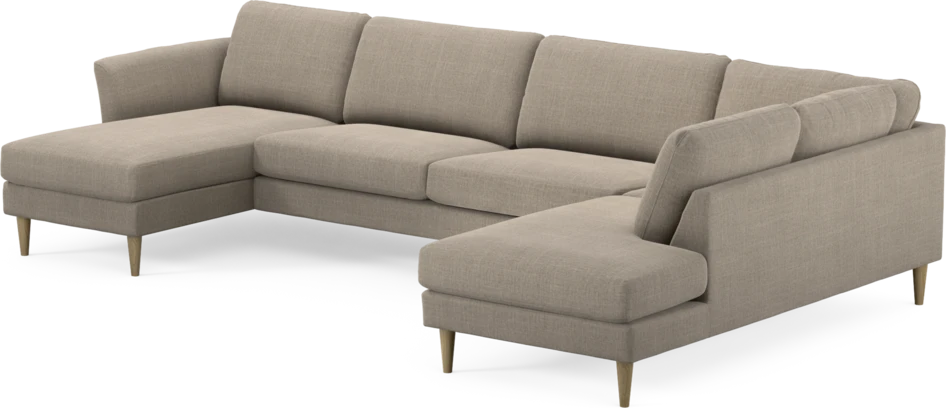Bridge - 3-sits soffa med schäslong vänster och divan höger - Beige
