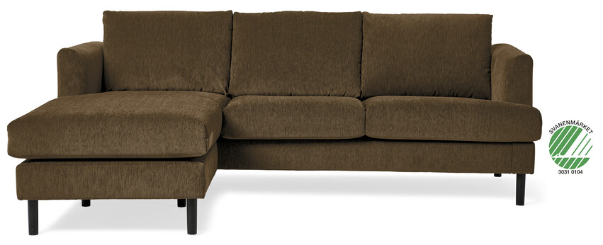 Maison - 3-sits soffa med schäslong - Brun