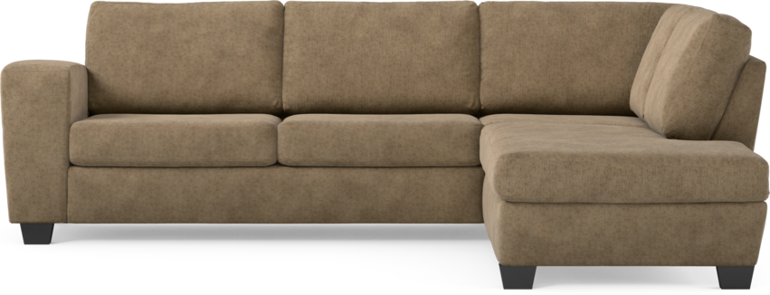 Friday - 2,5-sits soffa med divan höger - Brun