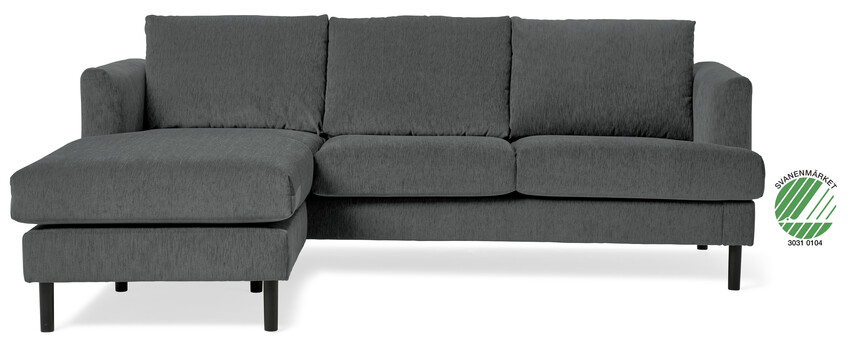 Maison - 3-sits soffa med schäslong vänster - Grå