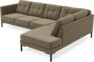 Rio - 3-sits soffa med divan höger - Grön