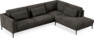 Willow - 3-sits soffa med divan höger, fast klädsel - Grå