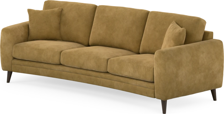 Eden - 3-sits soffa svängd - Gul