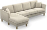 Eden - 3-sits soffa med schäslong - Beige